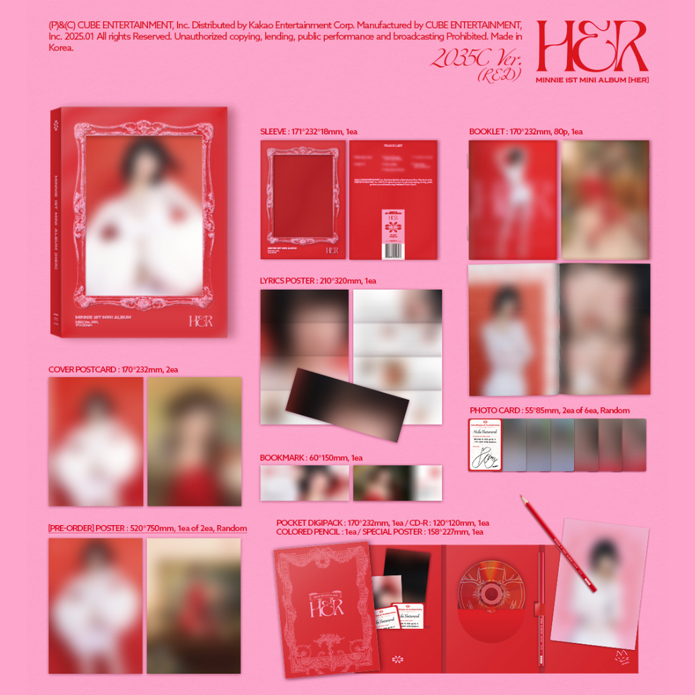 [PRE-ORDER] MINNIE – 1st Mini Album [HER]