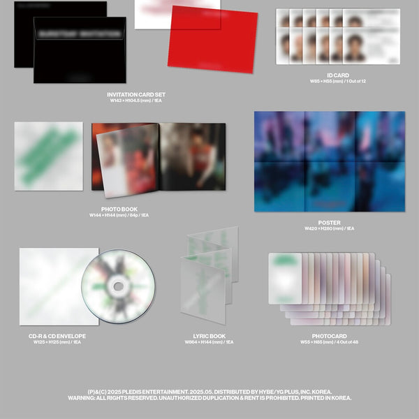 [PRE-ORDER] (WEVERSE POB)  SEVENTEEN - 5TH ALBUM [HAPPY BURSTDAY] (SET)