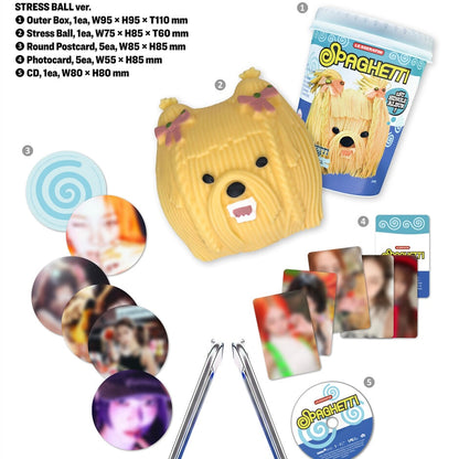 [PRE-ORDER] (WEVERSE POB) LE SSERAFIM - 1ST SINGLE ALBUM [SPAGHETTI] (STRESS BALL VER.)