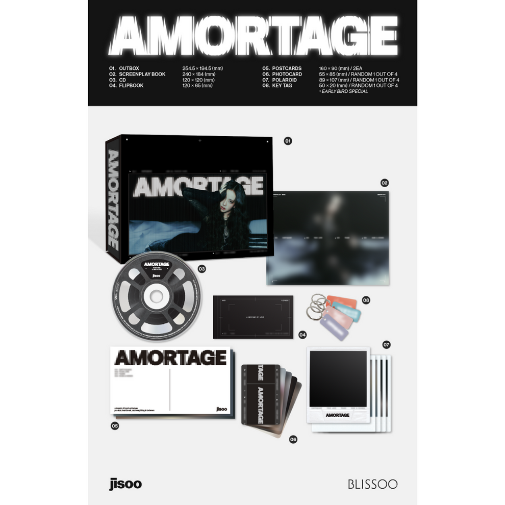 [PRE-ORDER] (YGSELECT POB) JISOO - MINI ALBUM [AMORTAGE] EXCLUSIVE EDITION (SET)