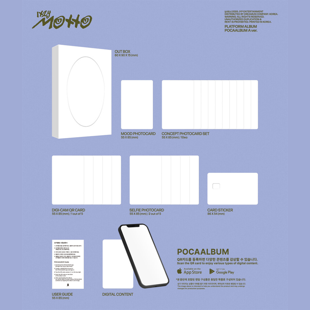 ITZY - [MOTTO] POCAALBUM VER. (2 VERSIONS) RANDOM