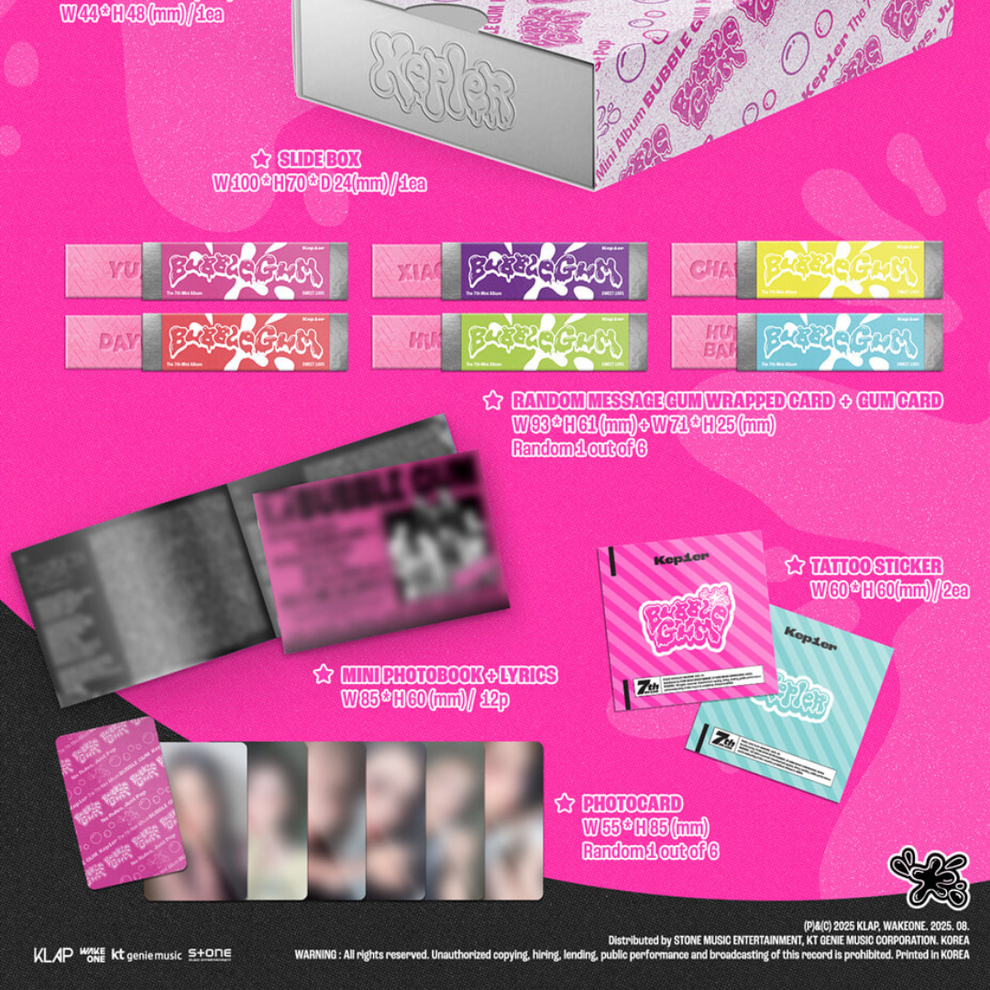 KEP1ER - THE 7TH MINI ALBUM [BUBBLE GUM] (RUSH VER.)