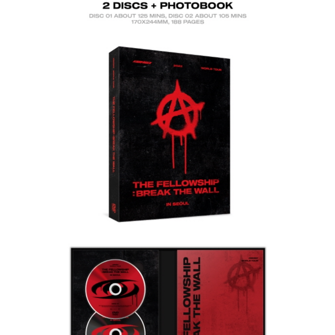 ATEEZ - WORLD TOUR [THE FELLOWSHIP : BREAK THE WALL] IN SEOUL (DVD) [2 DISCS]