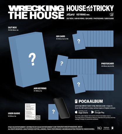 XIKERS - 6TH MINI ALBUM [HOUSE OF TRICKY : WRECKING THE HOUSE] (KEYRING VER.) (POCAALBUM)