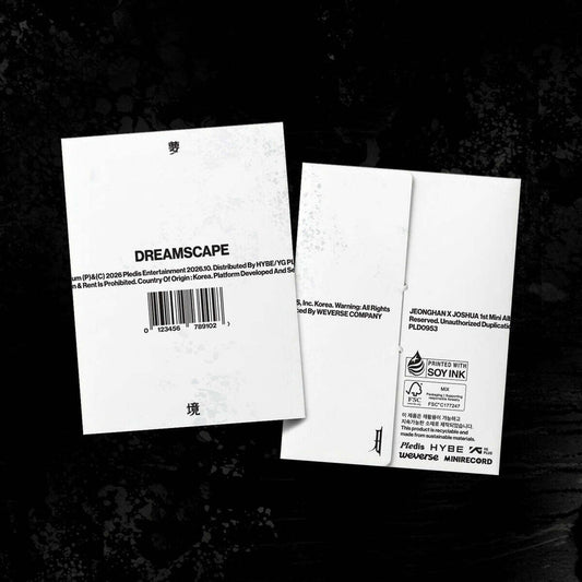 [PRE-ORDER] (WEVERSE SHOP POB) JEONGHANXJOSHUA (SEVENTEEN) - 1ST MINI ALBUM [DREAMSCAPE] WEVERSE ALBUMS VER. (Copy)