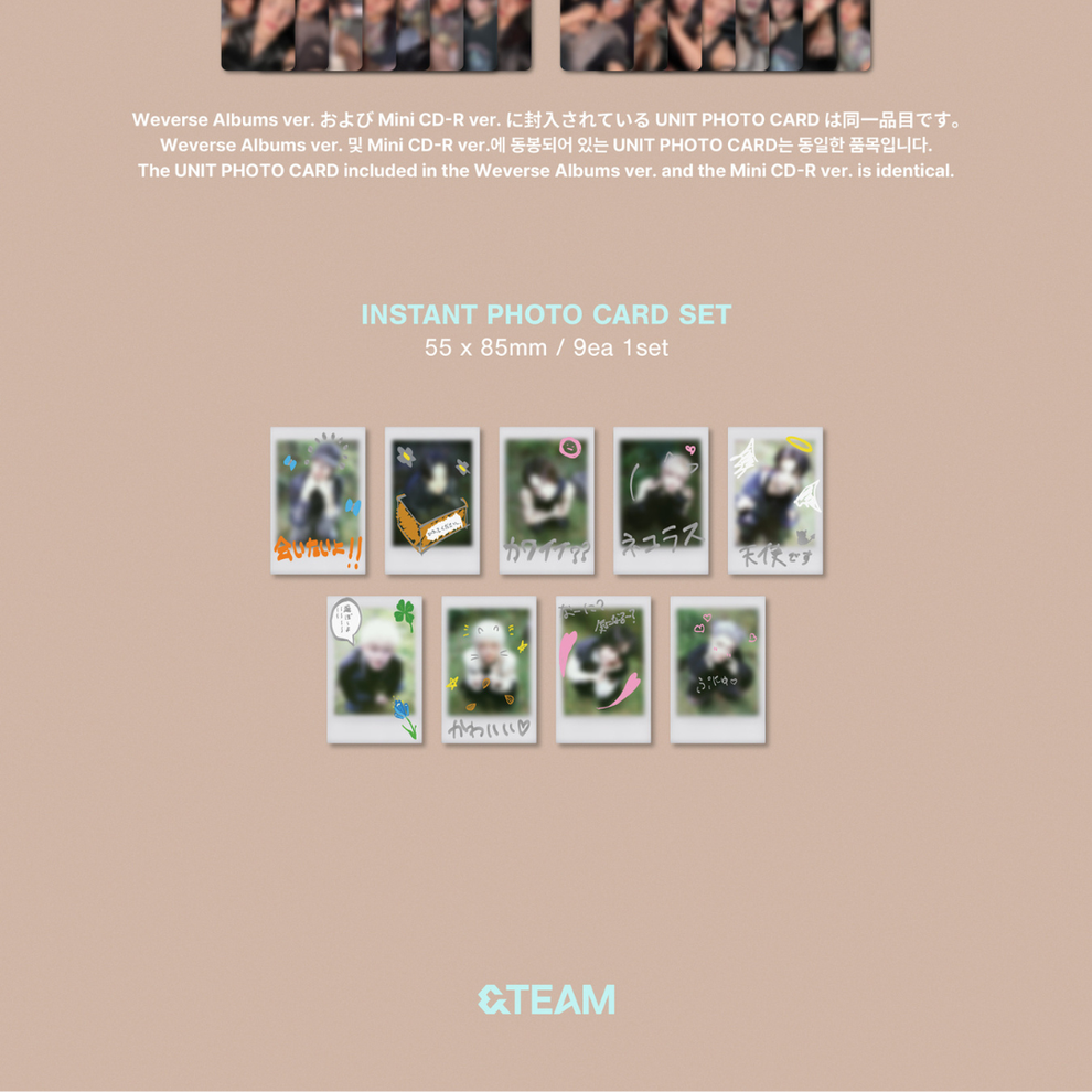 &TEAM - KR 1ST MINI ALBUM [BACK TO LIFE] PHOTOCARD BOX (MINI CD-R VER.)