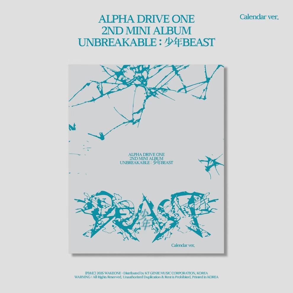 ALPHA DRIVE ONE - 2ND MINI ALBUM [UNBREAKABLE : 少年BEAST] CALENDAR VER.