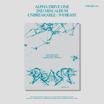 ALPHA DRIVE ONE - 2ND MINI ALBUM [UNBREAKABLE : 少年BEAST] CALENDAR VER.