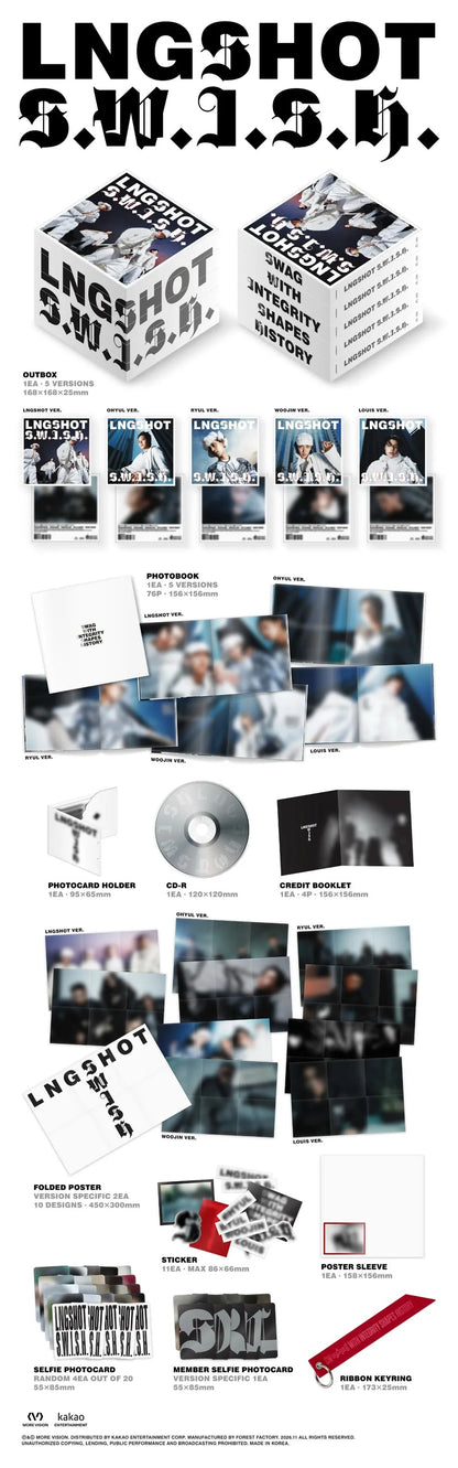 [PRE-ORDER] LNGSHOT - EP [S.W.I.S.H.] (STANDARD VER.) (5 VERSIONS) RANDOM