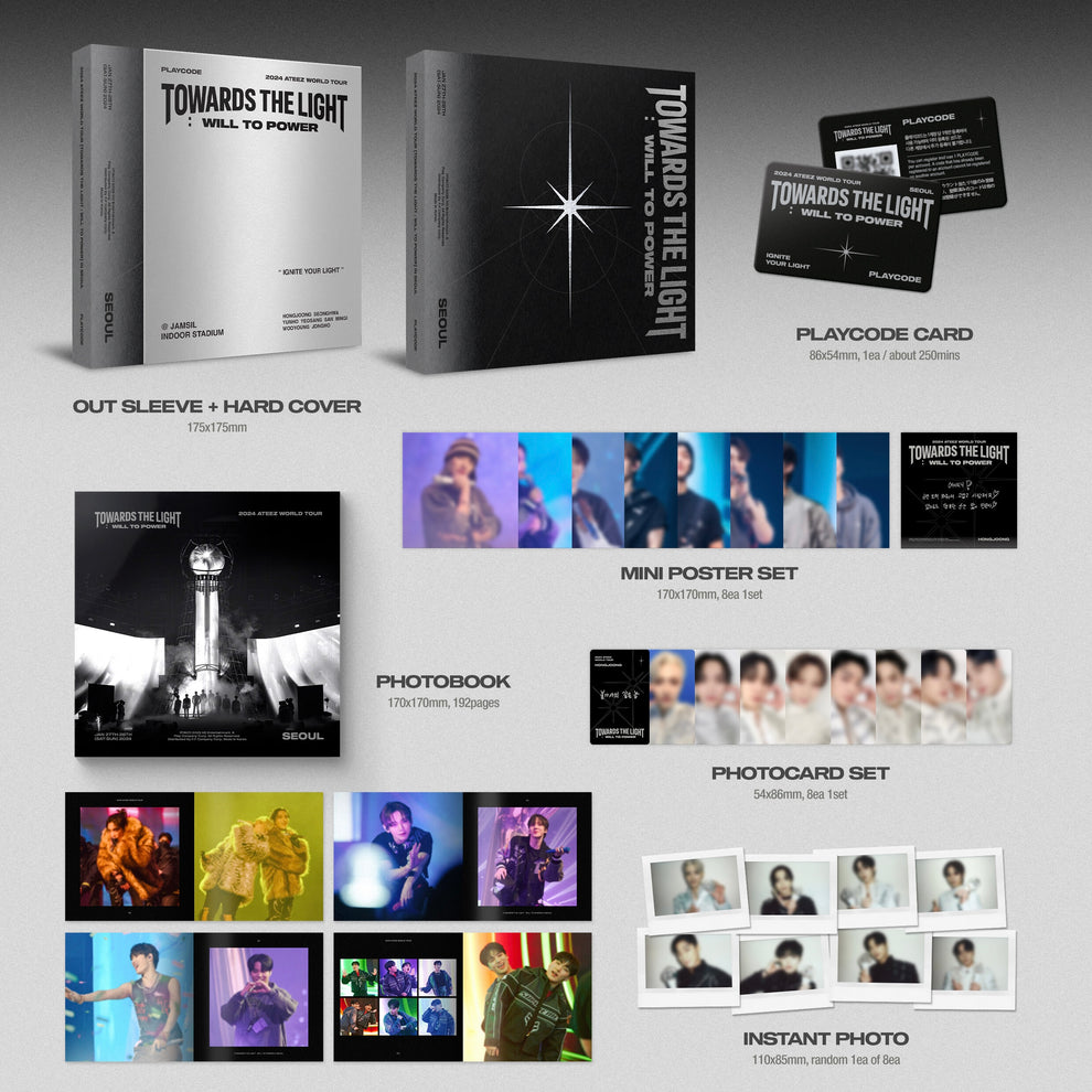 [PRE-ORDER] (YES24 POB)2024 ATEEZ WORLD TOUR TOWARDS THE LIGHT : WILL TO POWER IN SEOUL PLAYCODE