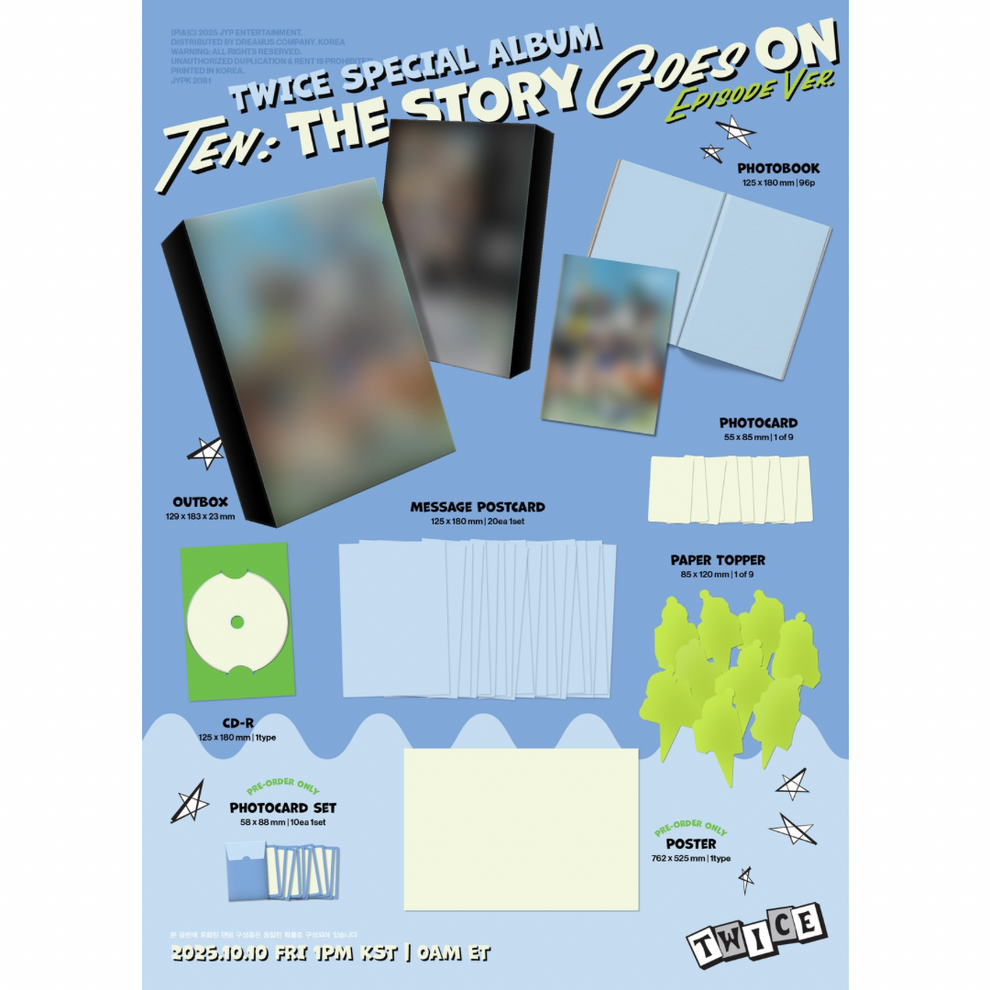 [PRE-ORDER] TWICE - TEN: THE STORY GOES ON (EPISODE VER)