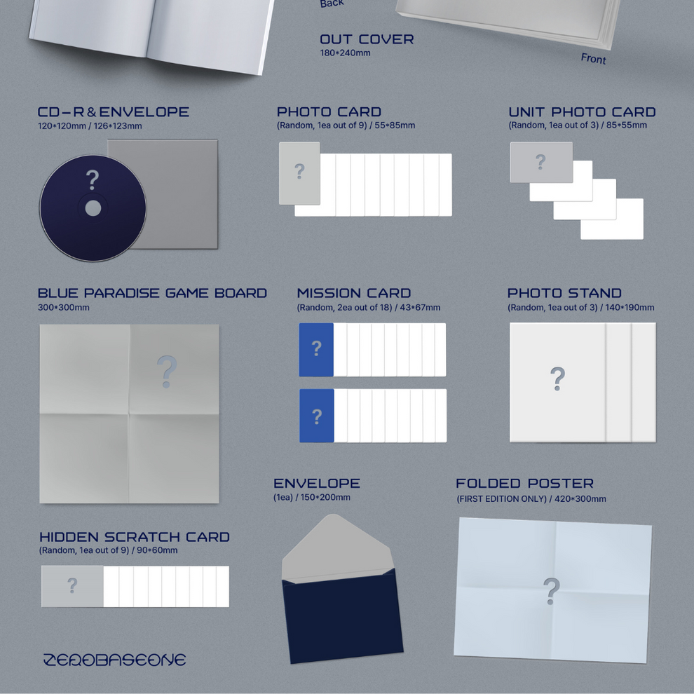 [PRE-ORDER] ZEROBASEONE - 5TH MINI ALBUM [BLUE PARADISE] (SET)