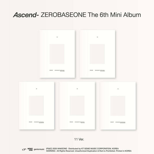 [PRE-ORDER] ZEROBASEONE - THE 6TH MINI ALBUM [ASCEND-] 11 VER. (5 VERSIONS) RANDOM