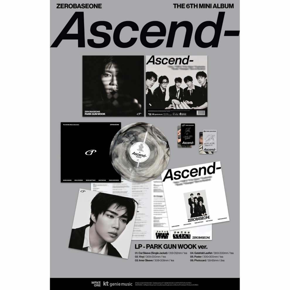[PRE-ORDER] ZEROBASEONE - THE 6TH MINI ALBUM [ASCEND-] LP VER. (5 VERSIONS) RANDOM
