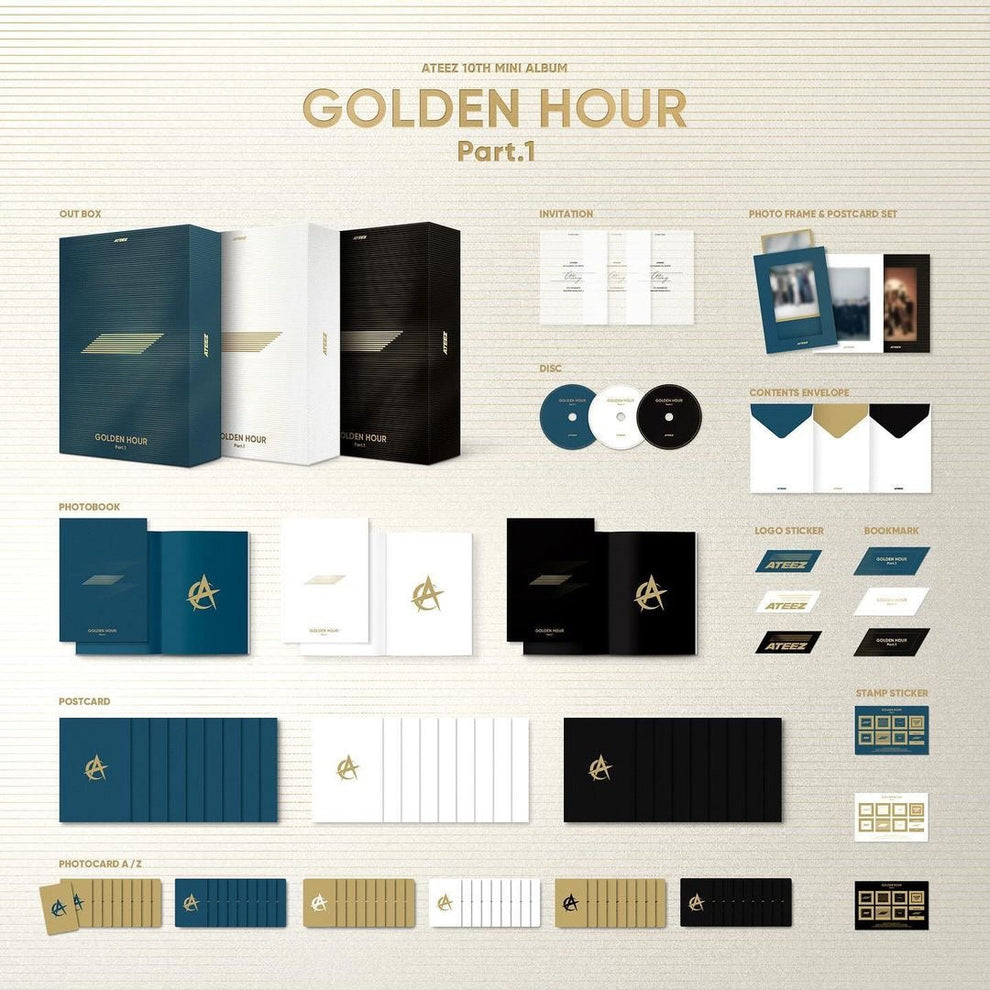 [PRE-ORDER] (WITHMUU POB)  ATEEZ – 10th Mini Album [GOLDEN HOUR : Part.1]