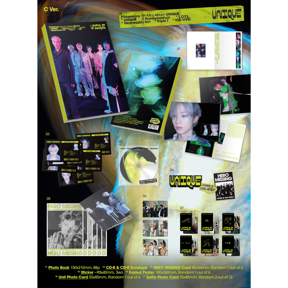P1HARMONY - UNIQUE (3 VERSIONS) RANDOM