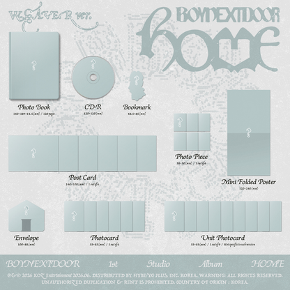 [PRE-ORDER] BOYNEXTDOOR - 1ST STUDIO ALBUM 'HOME' SET