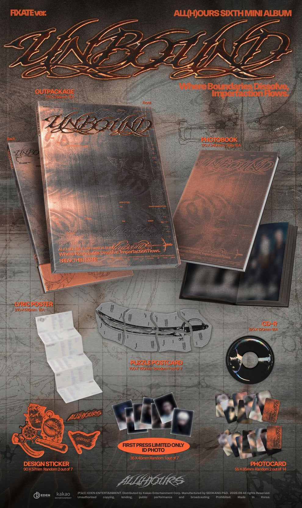 ALL(H)OURS - 6TH MINI ALBUM [UNBOUND] (2 VERSIONS)