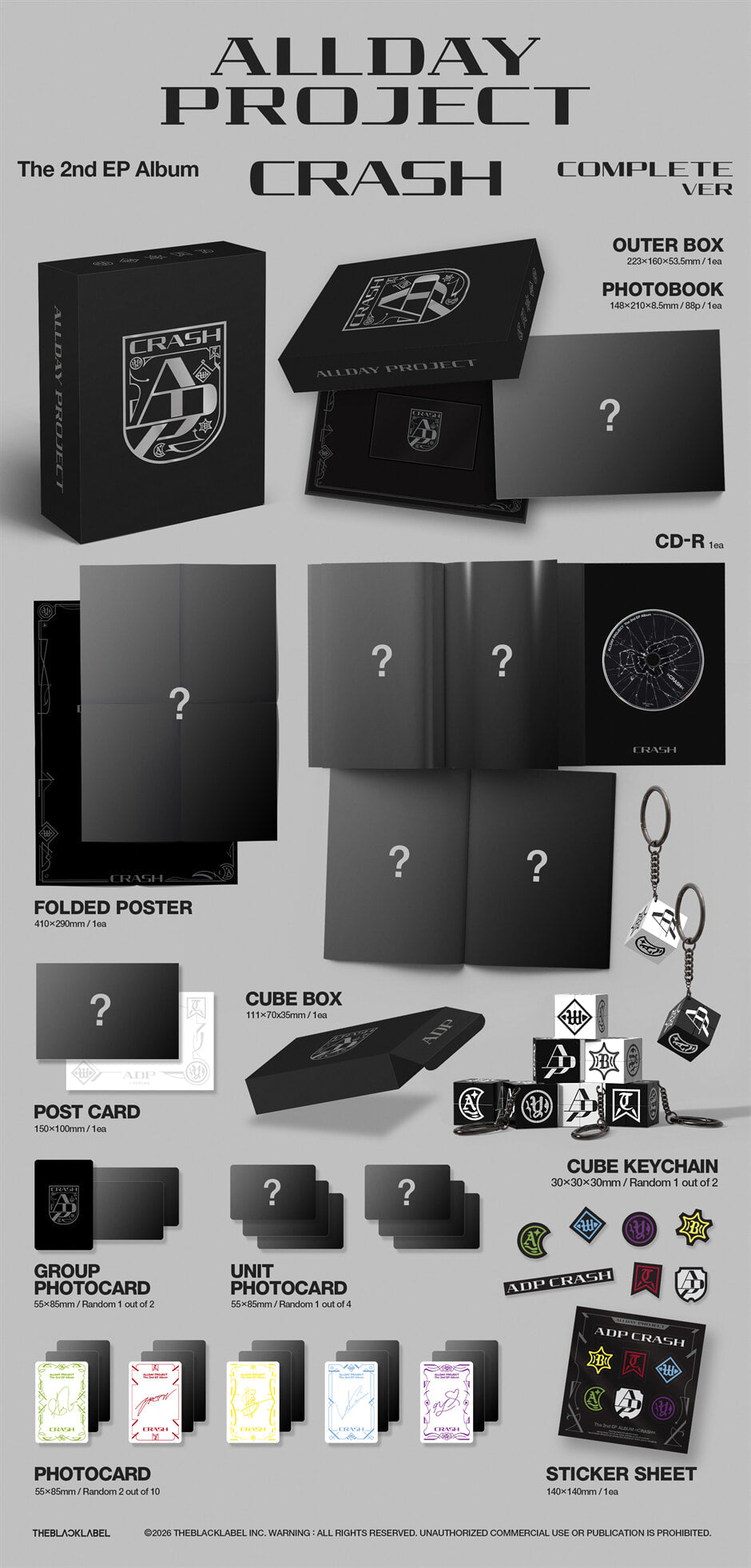 [PRE-ORDER] ALLDAY PROJECT - THE 2ND EP ALBUM [CRASH] COMPLETE VER.