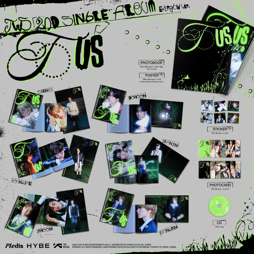 [PRE-ORDER] TWS - 2ND SINGLE ALBUM [TO US] EVERGLOW VER. (6 VERSIONS) RANDOM