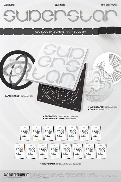 [PRE-ORDER] A2O SOUL - EP [SUPERSTAR] (2 VERSIONS) RANDOM