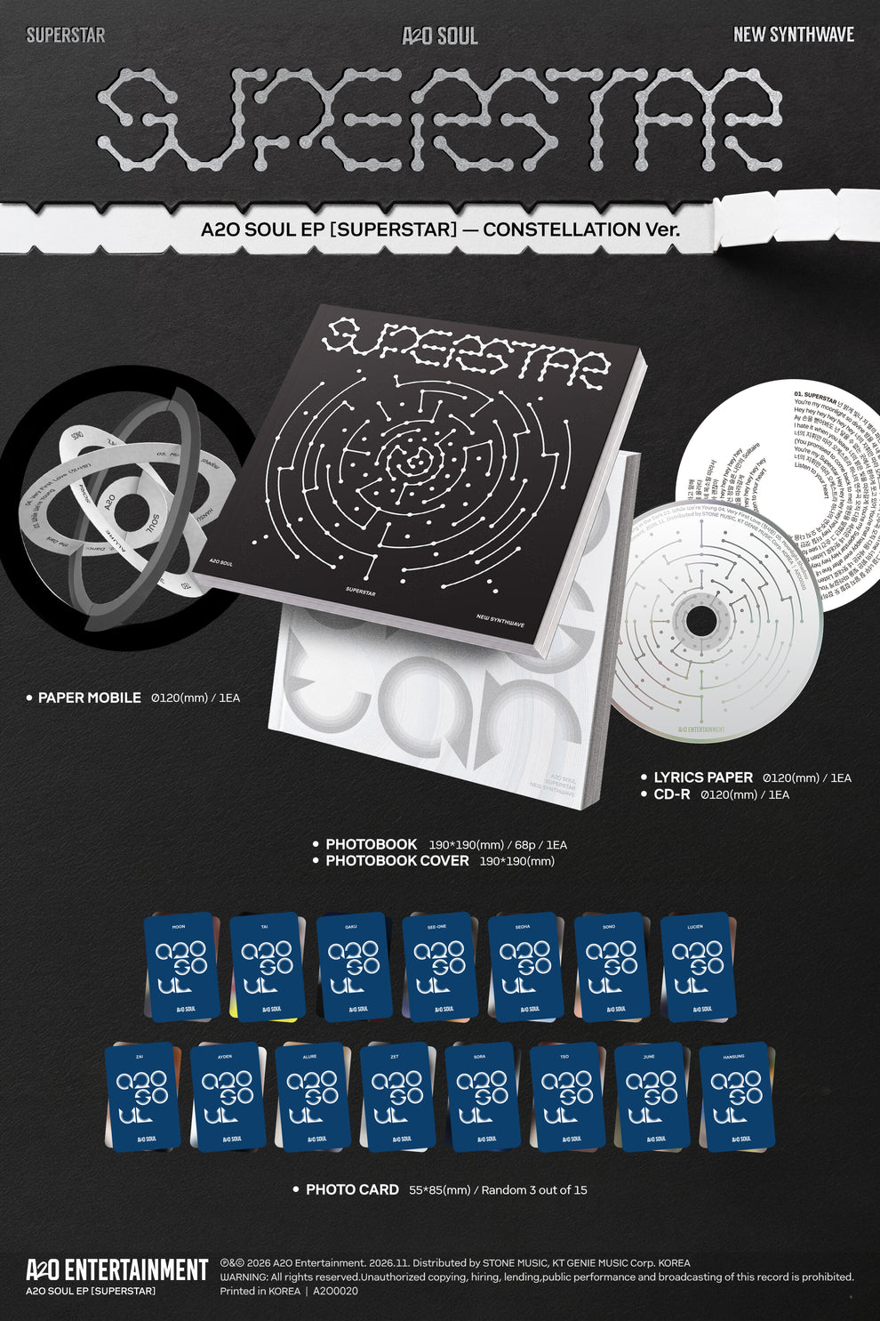 [PRE-ORDER] A2O SOUL - EP [SUPERSTAR] (2 VERSIONS) RANDOM