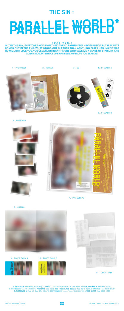 [PRE-ORDER] (ALADIN POB) ENHYPEN - [THE SIN: PARALLEL WORLD] (3 VERSIONS) RANDOM