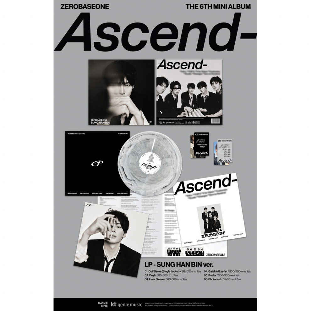 [PRE-ORDER] ZEROBASEONE - THE 6TH MINI ALBUM [ASCEND-] LP VER. (5 VERSIONS) RANDOM
