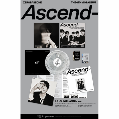 [PRE-ORDER] ZEROBASEONE - THE 6TH MINI ALBUM [ASCEND-] LP VER. (5 VERSIONS) RANDOM
