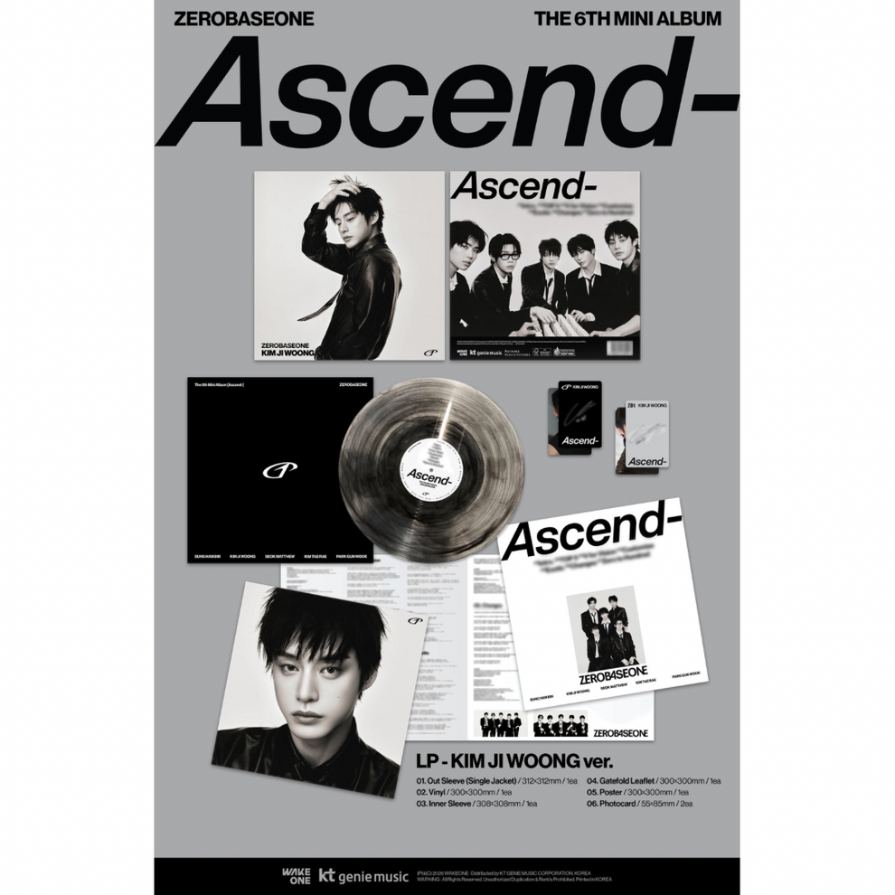 [PRE-ORDER] ZEROBASEONE - THE 6TH MINI ALBUM [ASCEND-] LP VER. (5 VERSIONS) RANDOM
