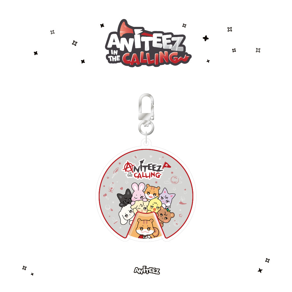 [PRE-ORDER] ATEEZ X ANITEEZ ANITEEZ IN THE CALLING MD 08. ACRYLIC ROULETTE KEYRING