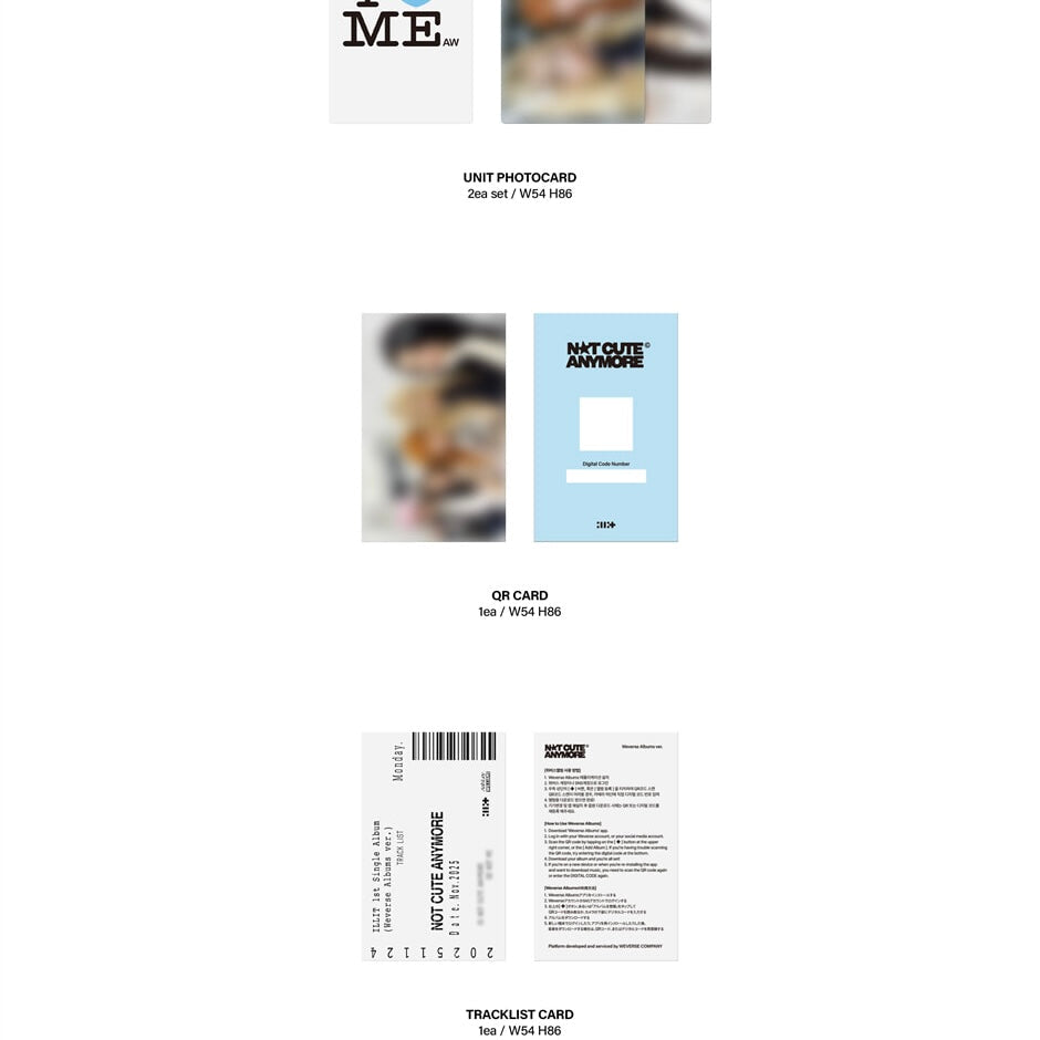 [PRE-ORDER] ILLIT - 1ST SINGLE ALBUM [NOT CUTE ANYMORE] (WEVERSE ALBUMS VER.)