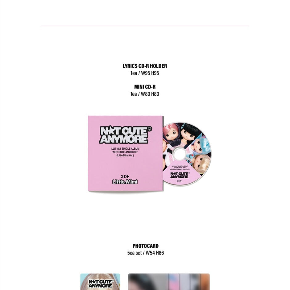 [PRE-ORDER] ILLIT - 1ST SINGLE ALBUM [NOT CUTE ANYMORE] (LITTLE MIMI VER.)