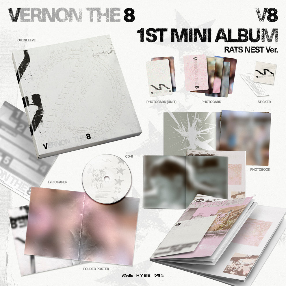 [PRE-ORDER] THE 8, VERNON - V8 1st Mini Album 'V8' (2 VERSIONS) RANDOM