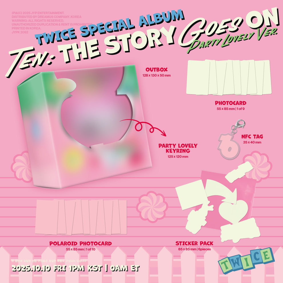 [PRE-ORDER] TWICE - TEN: THE STORY GOES ON (PARTY LOVELY VER.)