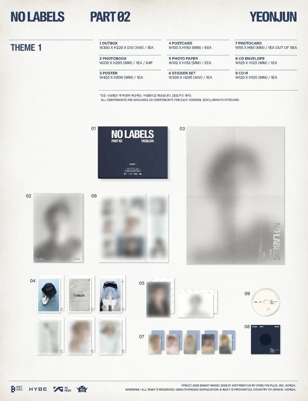 YEONJUN (TXT) - NO LABELS: PART 02 (3 VERSIONS)