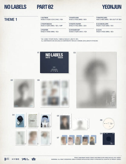 YEONJUN (TXT) - NO LABELS: PART 02 (3 VERSIONS)