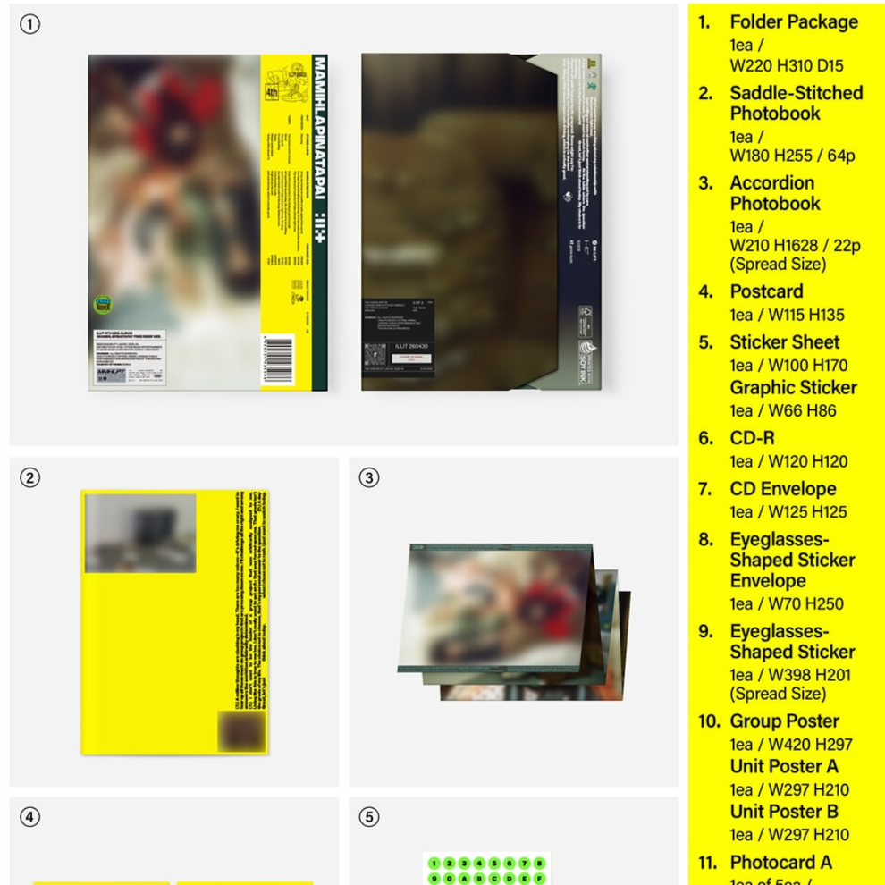 [PRE-ORDER] (WEVERSE POB) ILLIT - 4TH MINI ALBUM [MAMIHLAPINATAPAI] SET (3 Album)