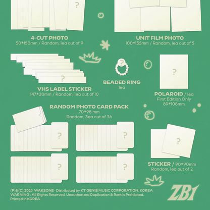 [PRE-ORDER] (SOUNDWAVE POB) ZEROBASEONE – The 1st Full Album [NEVER SAY NEVER] (PHOTOBOOK Ver.) (Set)