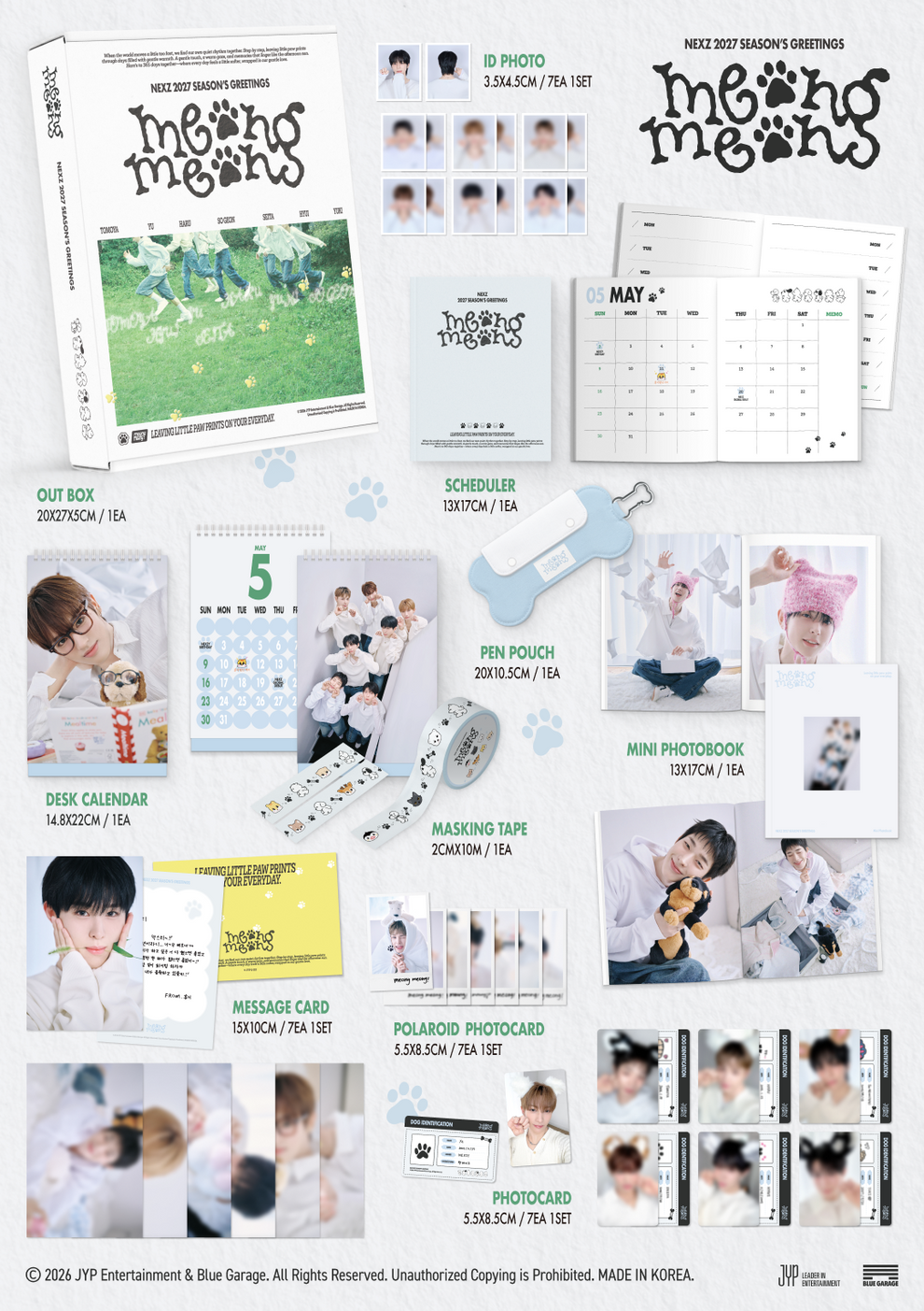 [PRE-ORDER] (SOUNDWAVE POB)NEXZ 2027 SEASON'S GREETINGS [MEONG MEONG]