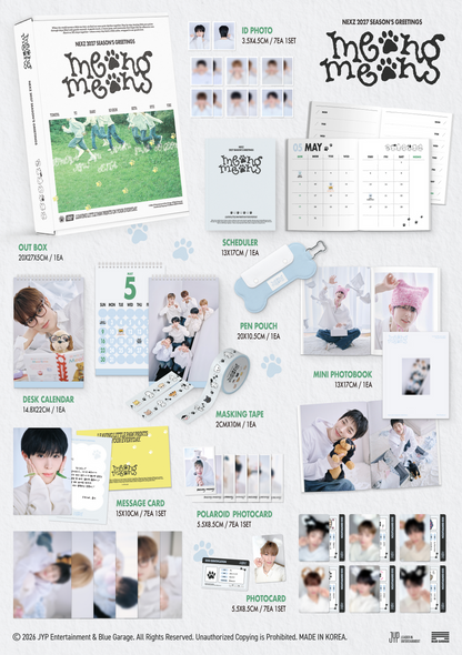 [PRE-ORDER] (SOUNDWAVE POB)NEXZ 2027 SEASON'S GREETINGS [MEONG MEONG]