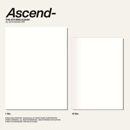 [PRE-ORDER] ZEROBASEONE - THE 6TH MINI ALBUM [ASCEND-] (2 VERSIONS) RANDOM