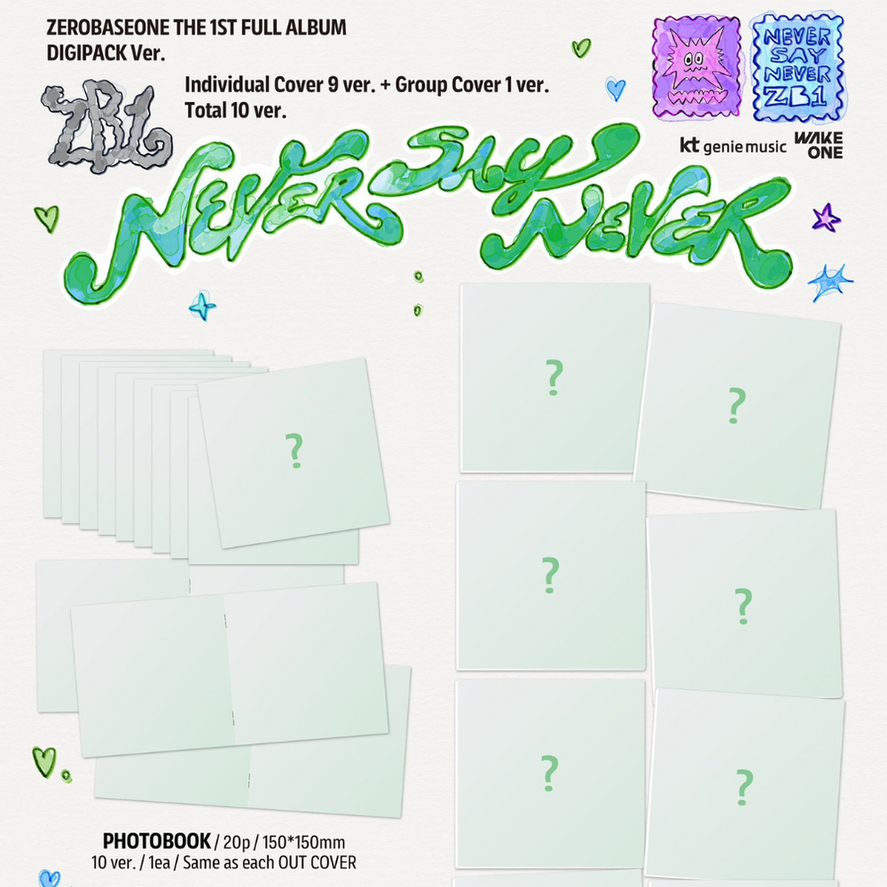 [PRE-ORDER] ZEROBASEONE - THE 1ST FULL ALBUM [NEVER SAY NEVER] DIGIPACK VER.
