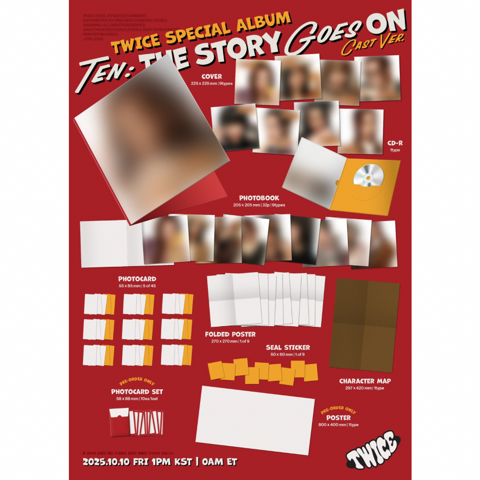 [PRE-ORDER] TWICE - TEN: THE STORY GOES ON (CAST VER.)