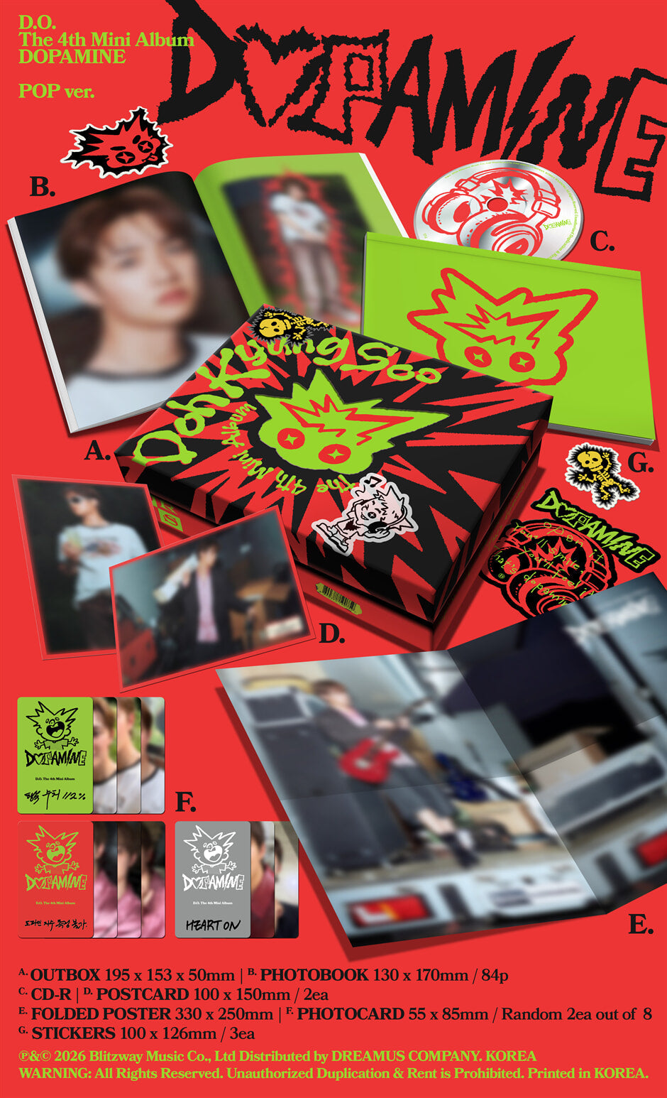 D.O. - 4TH MINI ALBUM [DOPAMINE] (POP VER.)