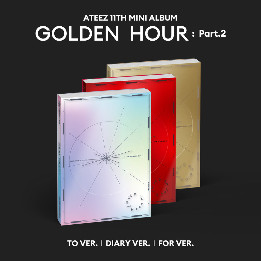 [PRE-ORDER] (applemusic pob)  ATEEZ – 11th Mini Album [GOLDEN HOUR : Part.2] (Set)