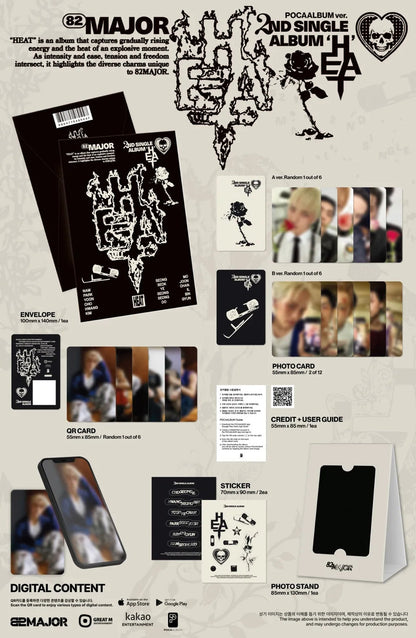 82MAJOR - 2ND SINGLE ALBUM [HEAT] (POCA VER.)