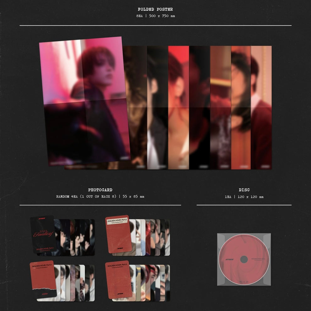 [PRE-ORDER] ATEEZ - 12TH MINI ALBUM [GOLDEN HOUR : PART.3 IN YOUR FANTASY EDITION] (LIMITED)]