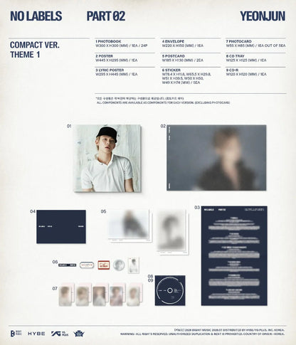 TXT YEONJUN - NO LABELS: PART 02 2ND MINI ALBUM COMPACT VER