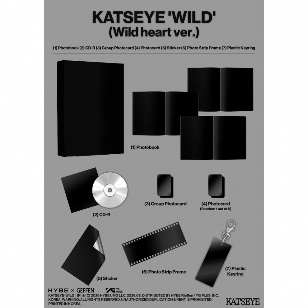 [PRE-ORDER] (WEVERSE POB) KATSEYE - WILD (2 ALBUM) SET
